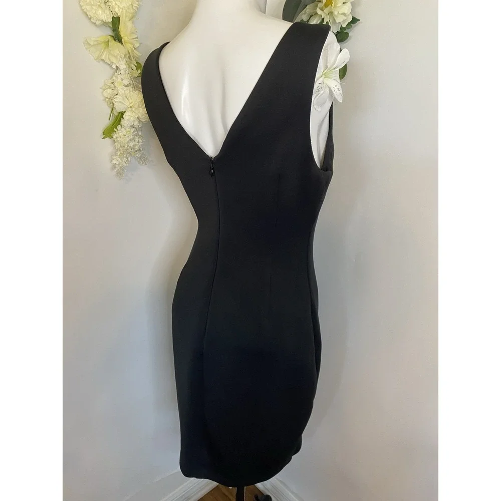 Guess Bodycon Knit‎ Dress Black Gold Braided Detail Sexy Clubwear Size 10 NWOT - Picture 9 of 16